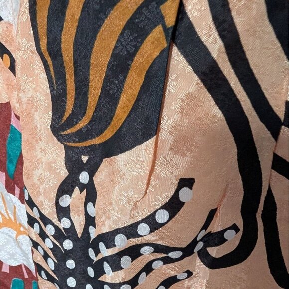 Scotch & Soda Sun Ray Asymmetrical Skirt Womens Size Medium Tan Floral Short - Picture 5 of 13